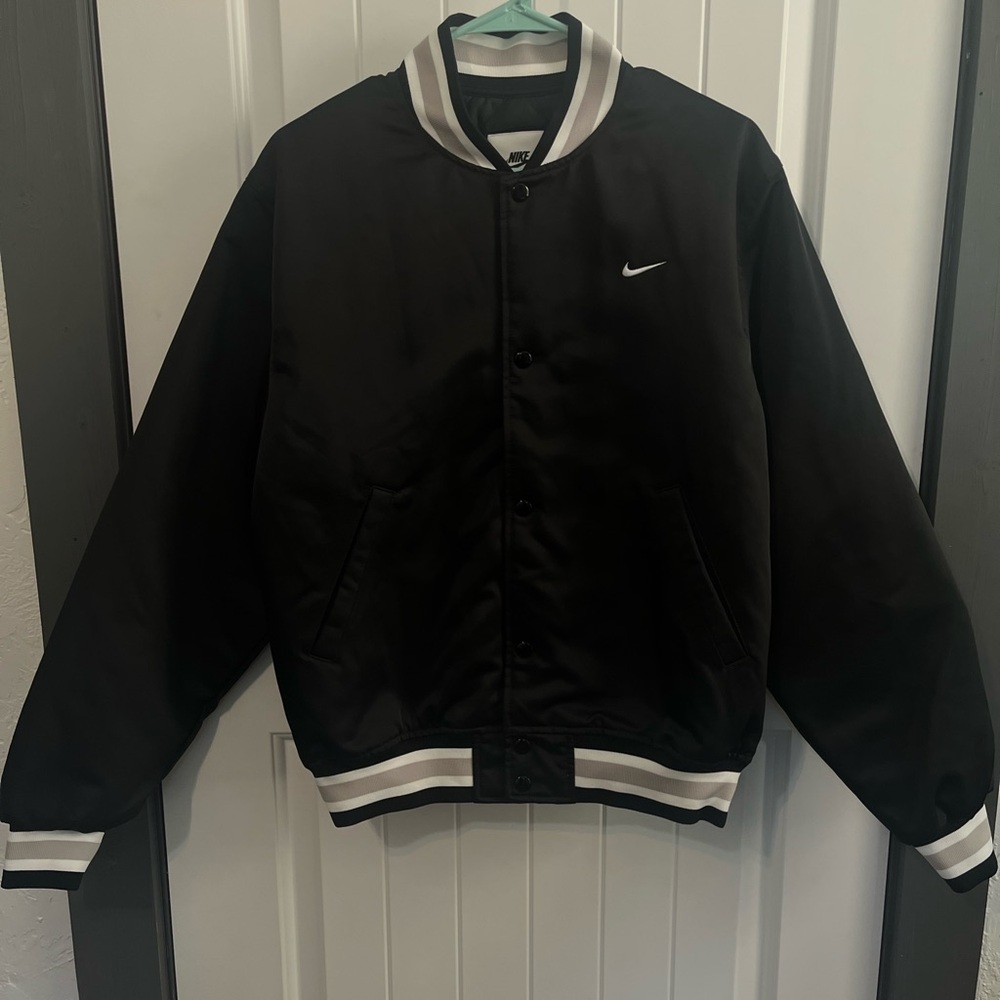 Nike Men's Black Varsity Jacket Size Small